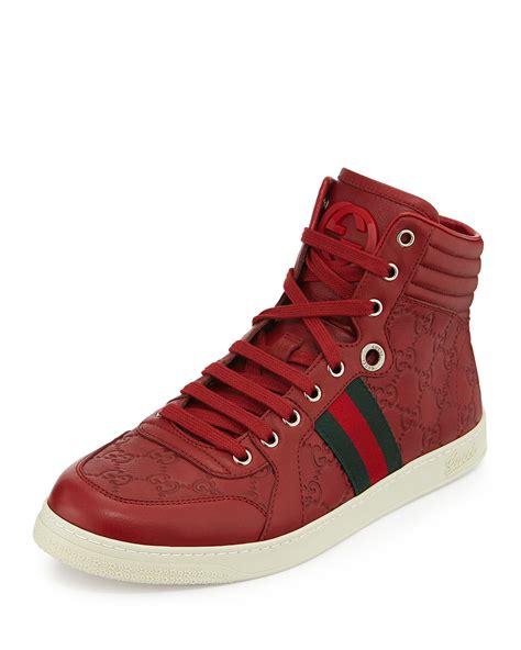 gucci high tops red